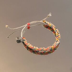 Pura Vida Coral, Yellow, & Blue Braided Bracelet